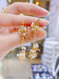 Lunachat 小金花串串夾耳環 Earclips