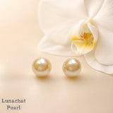 Lunachat 18K GOLD 11.8mm 南洋金珍珠耳環