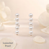 Lunachat 18K GOLD 4-5mm 日本AKOYA珍珠耳環