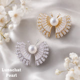 Lunachat Sterling Silver and Crystal Pearl Brooch Milano 9