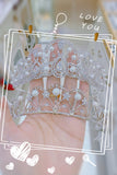 Pivoine Bridal Tiara Milano Sterling Silver and Crystal Princess Crown 19