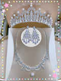 Pivoine Bridal Tiara Milano Sterling Silver and Crystal Handmade Crown 4