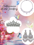 Pivoine Bridal Tiara Milano Sterling Silver and Crystal Handmade Crown 4