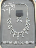 Pivoine Milano Sterling Silver and Crystal Bridal Earrings 90