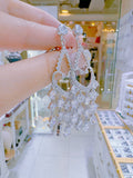 Pivoine Milano Sterling Silver and Crystal Bridal Earclips 190