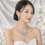 Pivoine Milano Sterling Silver and Crystal Bridal Earrings 77