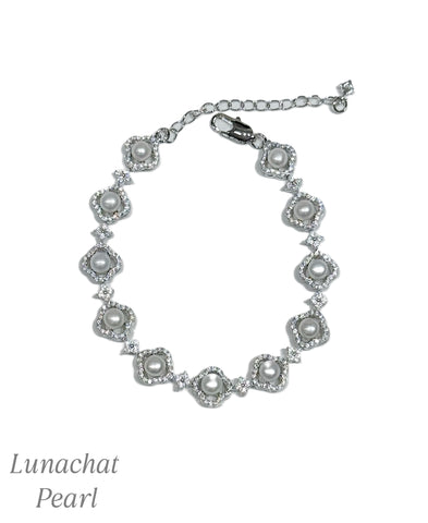 Lunachat 925純銀5-6mm 淡水珍珠手鍊