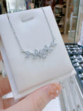 Pivoine Milano Sterling Silver and Crystal Bridal Necklace 47