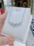 Pivoine Milano Sterling Silver and Crystal Bridal Necklace 47