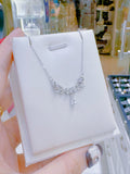 Pivoine Milano Sterling Silver and Crystal Bridal Necklace 44