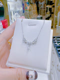 Pivoine Milano Sterling Silver and Crystal Bridal Necklace 44