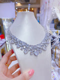 Pivoine Milano Sterling Silver and Crystal Bridal Necklace 2*