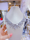 Pivoine Milano Sterling Silver and Crystal Bridal Necklace 2*