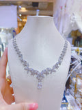 Pivoine Milano Sterling Silver and Crystal Bridal Necklace 31