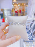 Pivoine Milano Sterling Silver and Crystal Bridal bracelet | 結婚水晶手鍊|Wedding Bracelet|Bridal Bracelet | 婚紗手鍊