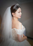 Pivoine Bridal Tiara Milano Sterling Silver and Crystal Princess Crown 19