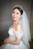 Pivoine Bridal Tiara Milano Sterling Silver and Crystal Princess Crown 19