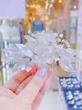 Pivoine Bridal Tiara Milano Sterling Silver and Crystal Handmade Hairpiece 86*