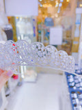 Pivoine Bridal Tiara Milano Sterling Silver and Crystal Princess Crown 10