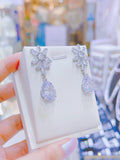 Pivoine Milano Sterling Silver and Crystal Bridal Earrings 160