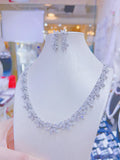 Pivoine Milano Sterling Silver and Crystal Bridal Necklace 38