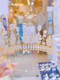 Pivoine Bridal Tiara Milano Sterling Silver and Crystal Princess Crown 32*