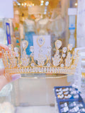 Pivoine Bridal Tiara Milano Sterling Silver and Crystal Princess Crown 32*