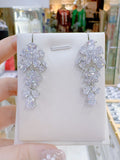 Pivoine Milano Sterling Silver and Crystal Bridal Earrings 123