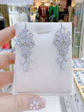 Pivoine Milano Sterling Silver and Crystal Bridal Earrings 123