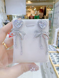 Pivoine Milano Sterling Silver and Crystal Bridal Earrings 82