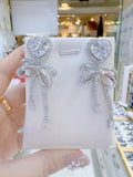 Pivoine Milano Sterling Silver and Crystal Bridal Earrings 82