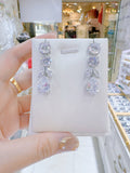 Pivoine Milano Sterling Silver and Crystal Bridal Earrings 118