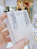 Pivoine Milano Sterling Silver and Crystal Bridal Earrings 118