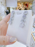 Pivoine Milano Sterling Silver and Crystal Bridal Earrings 118