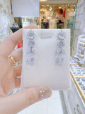Pivoine Milano Sterling Silver and Crystal Bridal Earrings 118