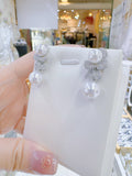 Pivoine Milano Sterling Silver and Crystal Bridal Earrings 115
