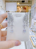 Pivoine Milano Sterling Silver and Crystal Bridal Earrings 40