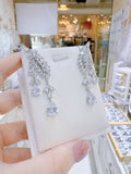 Pivoine Milano Sterling Silver and Crystal Bridal Earrings 40
