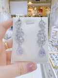 Pivoine Milano Sterling Silver and Crystal Bridal Earrings 114