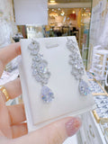 Pivoine Milano Sterling Silver and Crystal Bridal Earrings 114