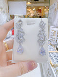 Pivoine Milano Sterling Silver and Crystal Bridal Earrings 114