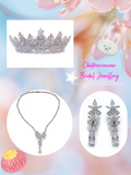 Pivoine Bridal Tiara Milano Sterling Silver and Crystal Handmade Crown 31*