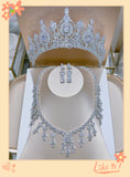 Pivoine Bridal Tiara Milano Sterling Silver and Crystal Princess Crown 28*