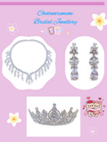 Pivoine Bridal Tiara Milano Sterling Silver and Crystal Princess Crown 28*