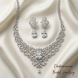 Pivoine Milano Sterling Silver and Crystal Bridal Earrings 112