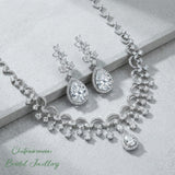 Pivoine Milano Sterling Silver and Crystal Bridal Earrings 119