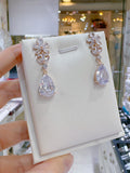 Pivoine Milano Sterling Silver and Crystal Bridal Earrings 2