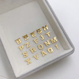 18K Gold 專屬訂製個人化自訂設計字母系列22 (訂製需時約兩星期流程看最後一張圖）