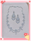 Pivoine Milano Sterling Silver and Crystal Bridal Necklace 25