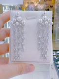 Pivoine Milano Sterling Silver and Crystal Bridal Earrings 32